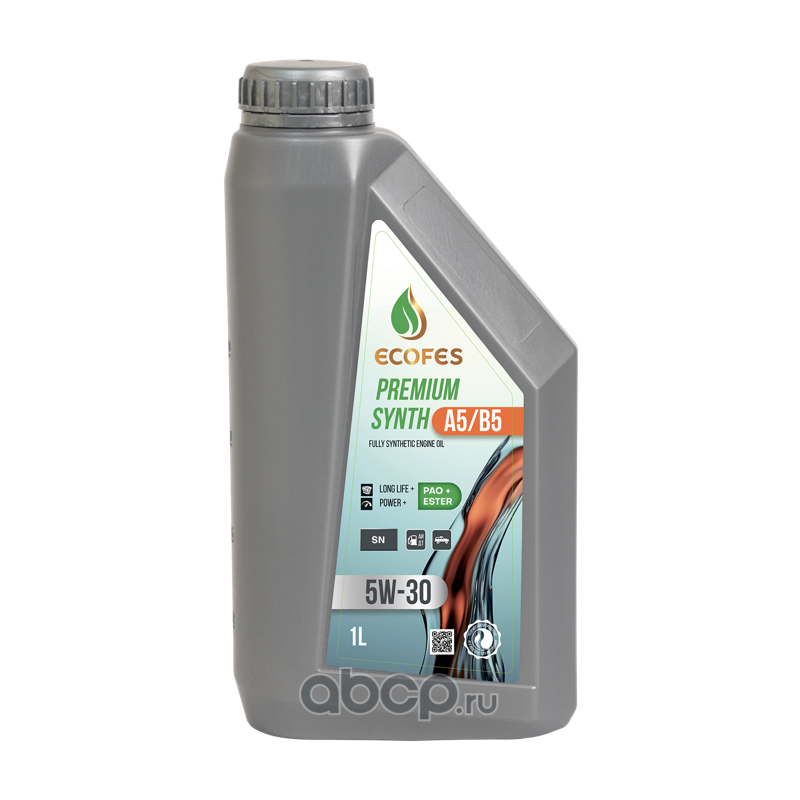 5w30 1л ecofes premium synth a5/b5 sn синтетика, EFM10010