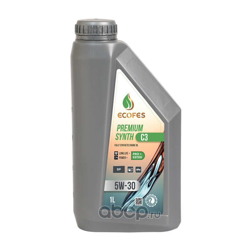 5w30 1л ecofes premium synth c3 sp синтетика, EFM10005