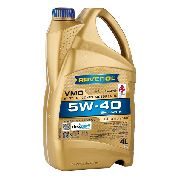 5w40 5л масло моторное ravenol vmo 5w40 cf/sn c3 5л, 111113300501999