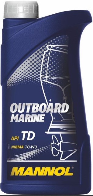 моторное масло для 2т лод.моторов mannol outboard 2tсинтетика)  1л, 1412