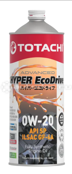 0w-20 1л totachi hyper ecodrive fully synthetic sp/rc/gf-6a, E0101