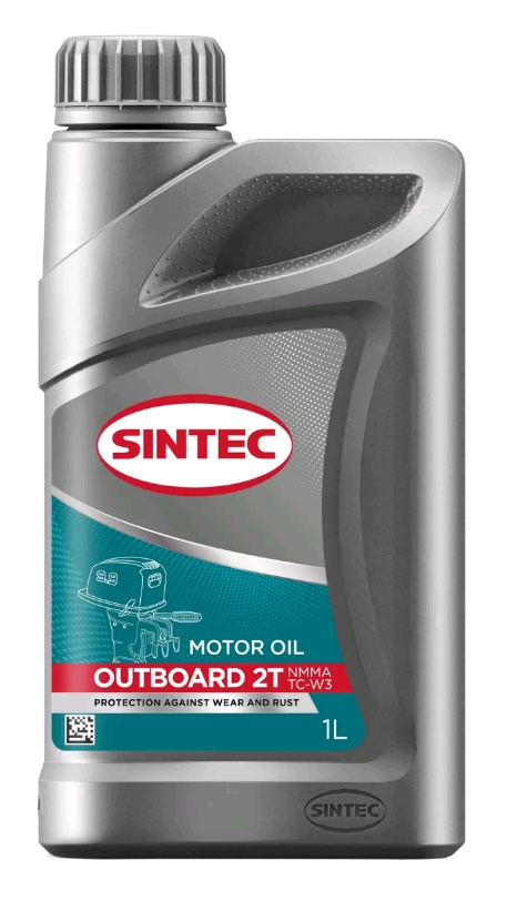 моторное масло для 2т лод.моторов sintec outboard 1л tc-w3, 101250