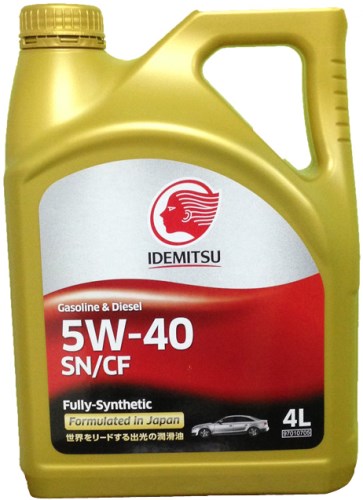 5w40 4л idemitsu (sn/сf) . fully-synthetic, 30015048746
