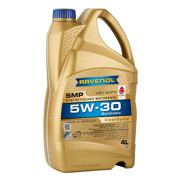 5w30 4л ravenol smp ( sn ) c3 vw504/507mb 229.51, 111112600401999